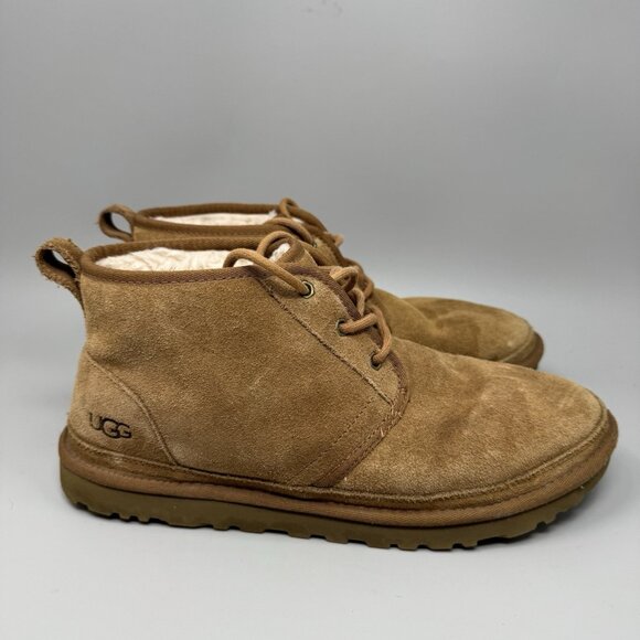 UGG Neumel 3236 Chukka Ankle Boots Chestnut Suede Men\'s Size 11 Warm Lined main image 7